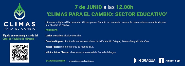 Cartel anuncio  mesa redonda de la iniciativa ‘Climas para el Cambio’