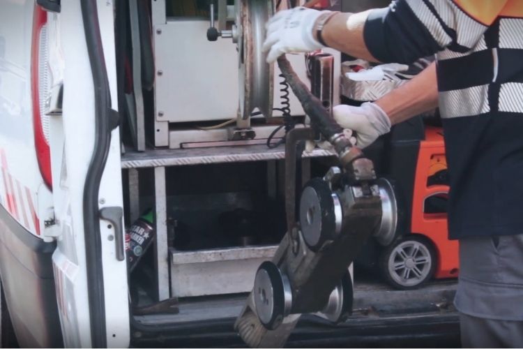 Robot de inspección de la red de saneamiento