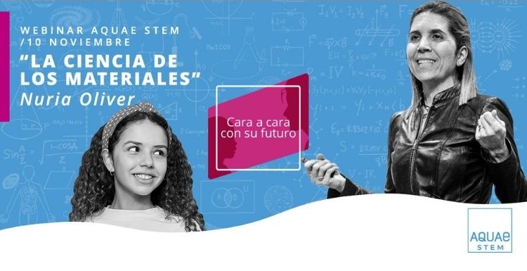 Cartel de webinars de Aquae STEM