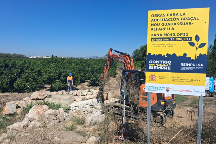 Ir a la noticia Veolia avanza hasta finalizar el 70% de las obras DANA en Guadassuar